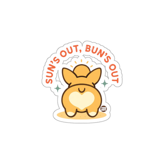 Sun's Out Bun's Out Cute Corgi Sticker for Sale