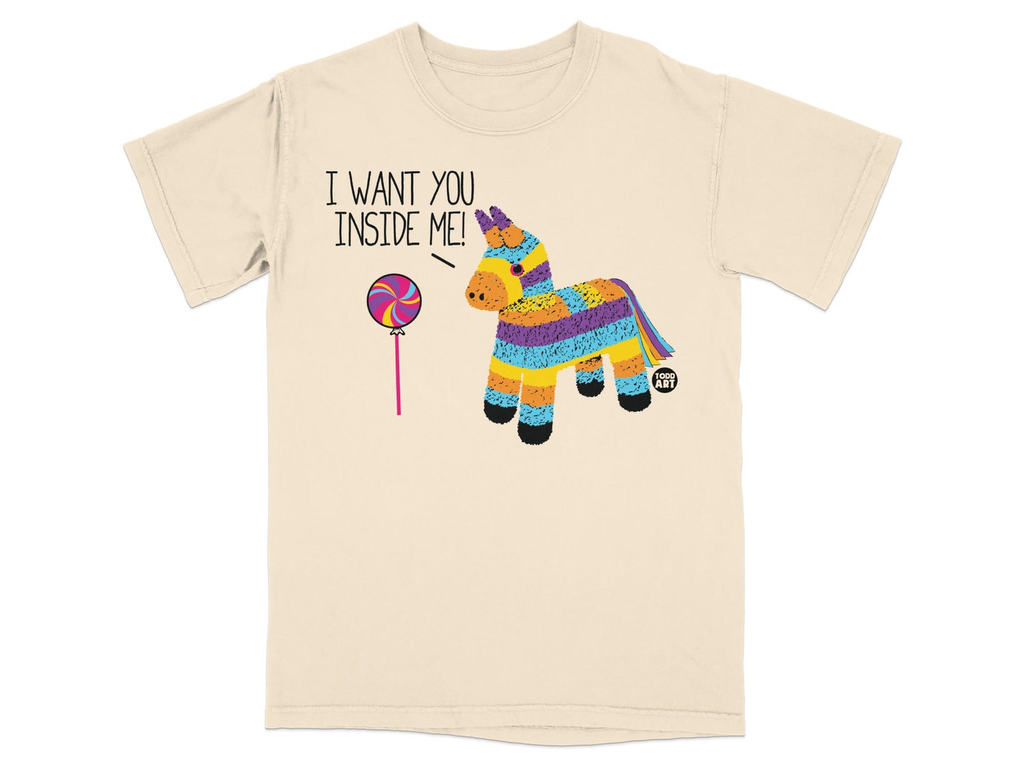 I Want You Inside Me Pinata T-Shirt Humor Novelty