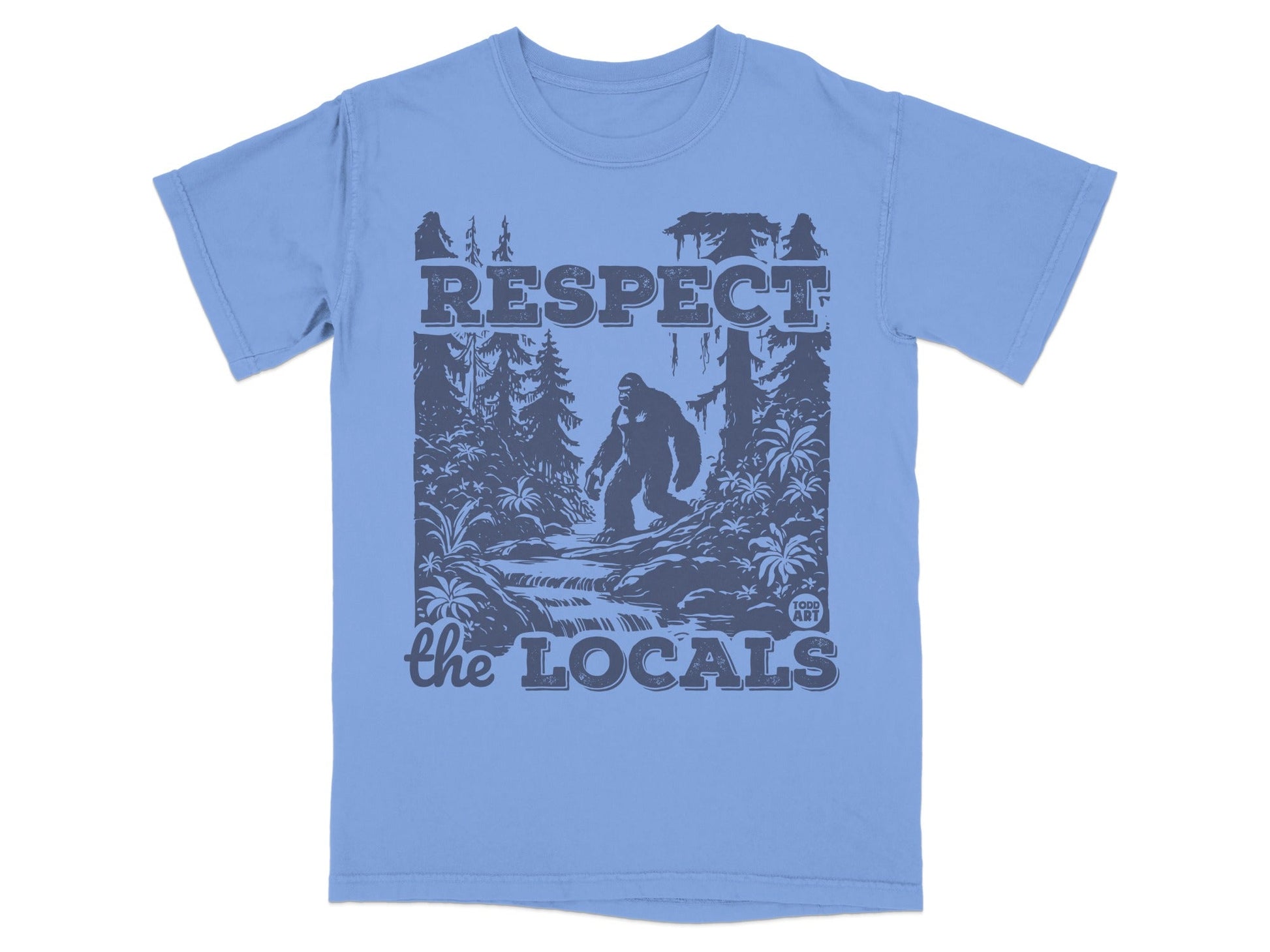 Respect the Locals Bigfoot Graphic T-Shirt