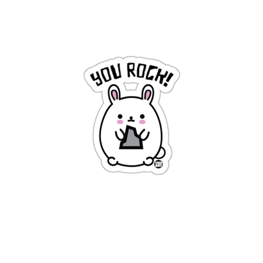 You Rock Cute Bunny Sticker for Your Collection