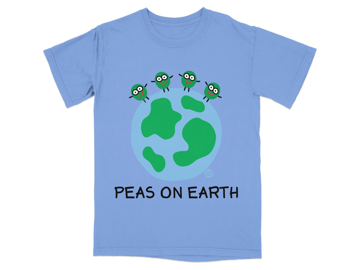 Peas On Earth Graphic Tee Shirt Fun Design
