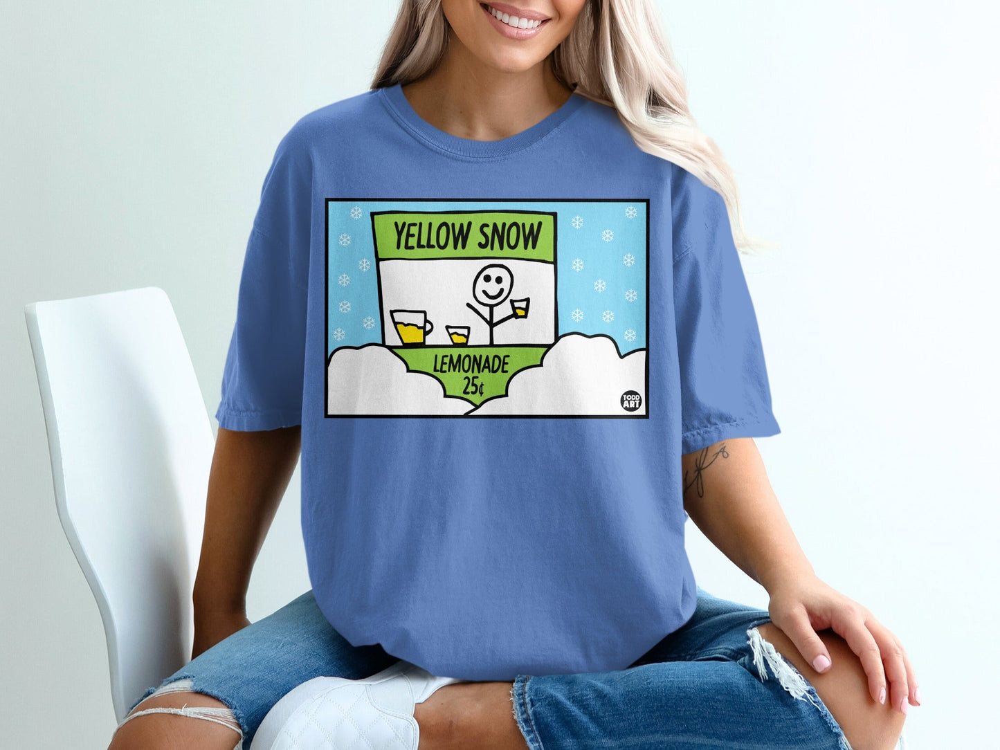 Yellow Snow Lemonade 25¢ Graphic Tee Shirt