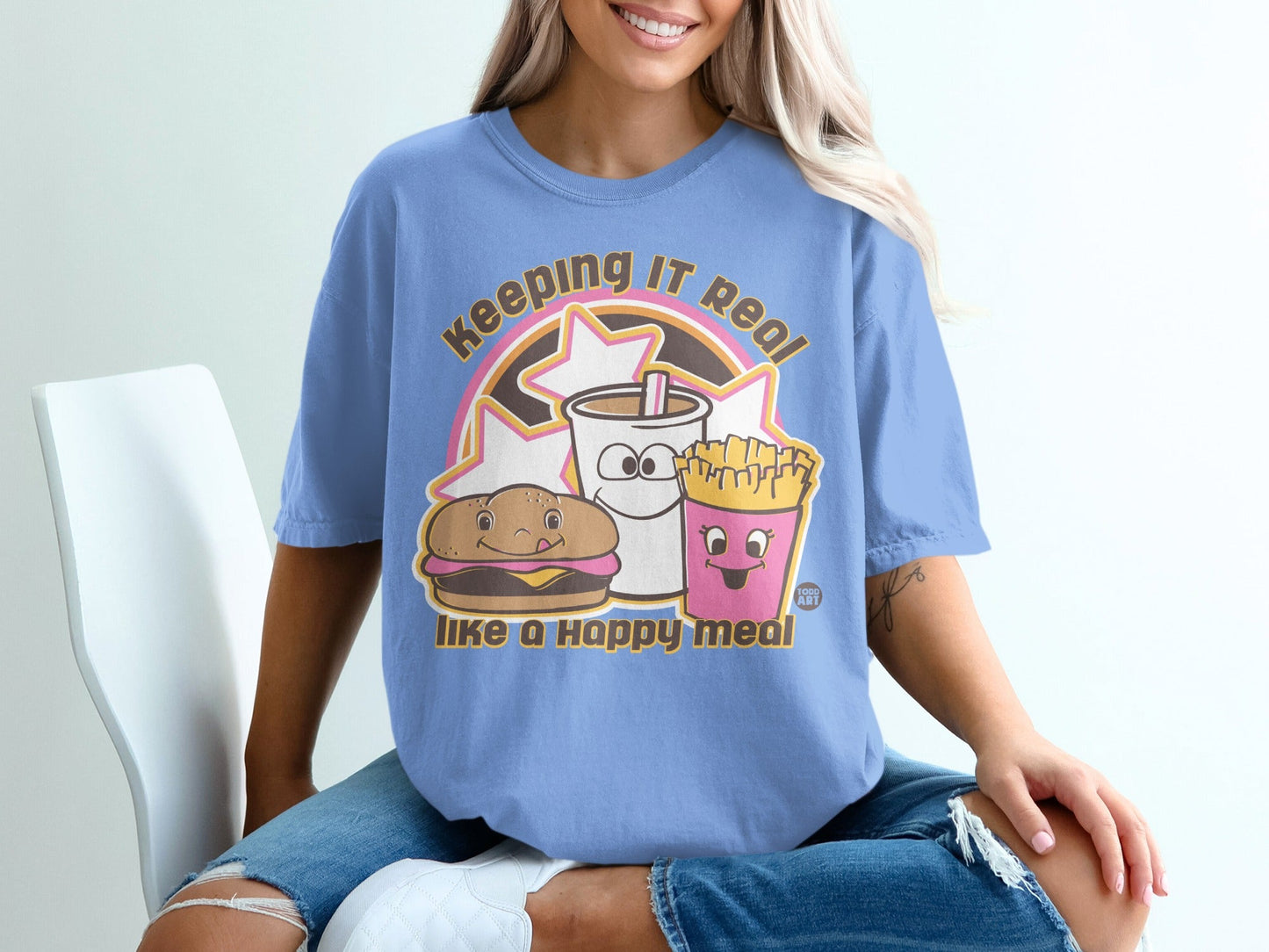 Keeping It Real Like A Happy Meal Graphic T-shirt