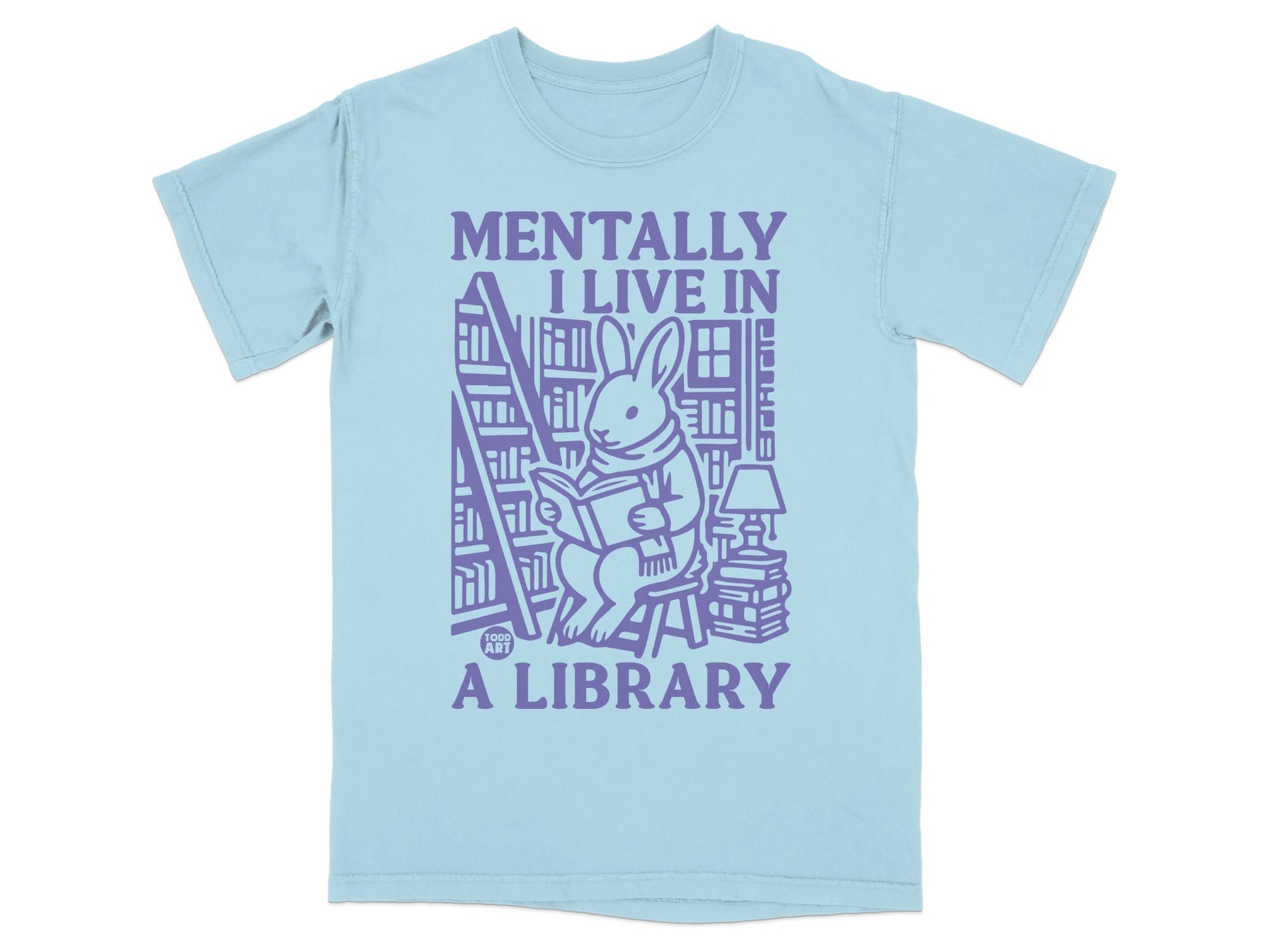 Mentally I Live in a Library Graphic Shirt