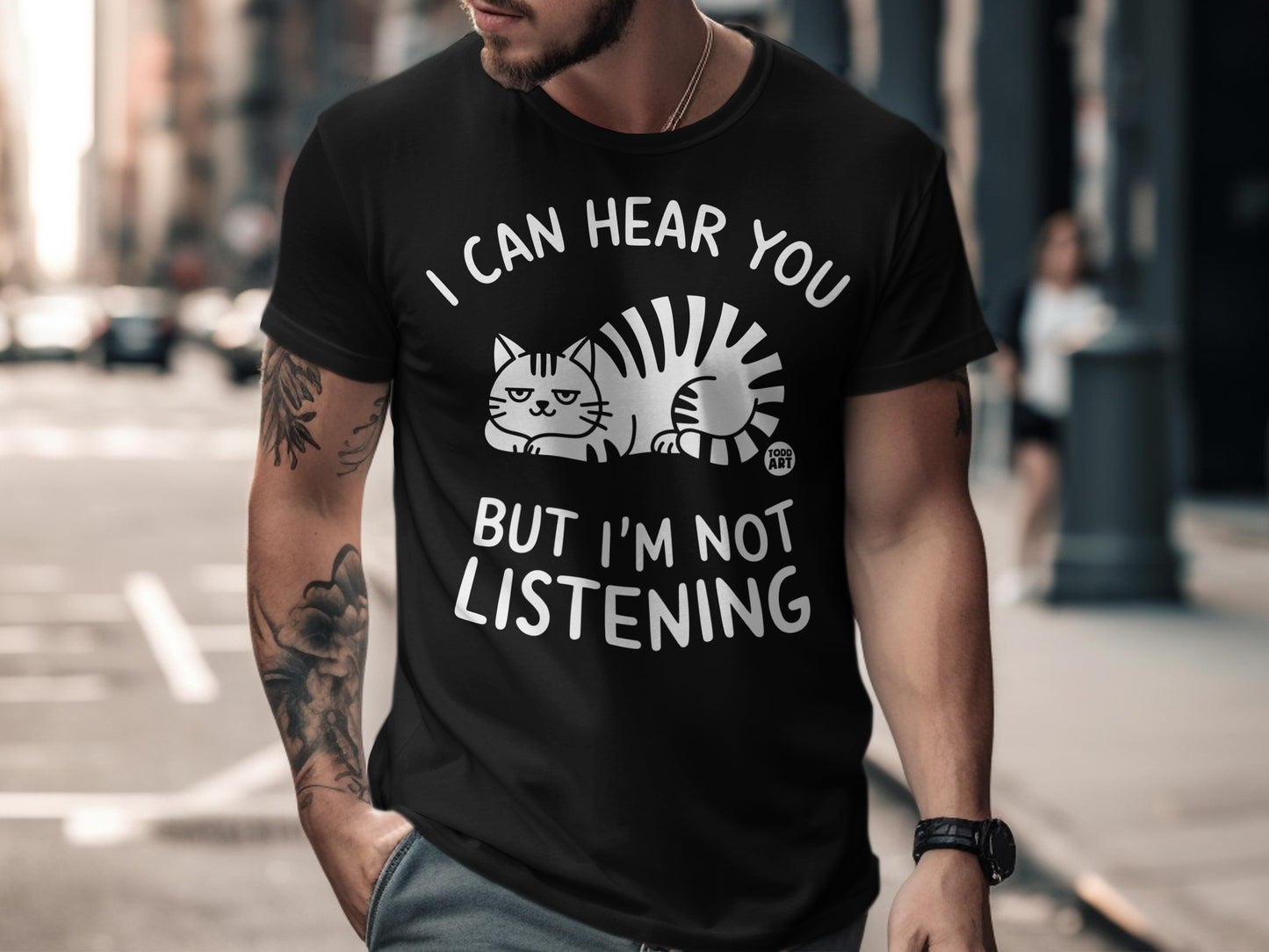 I Can Hear You But I'm Not Listening Cat Shirt