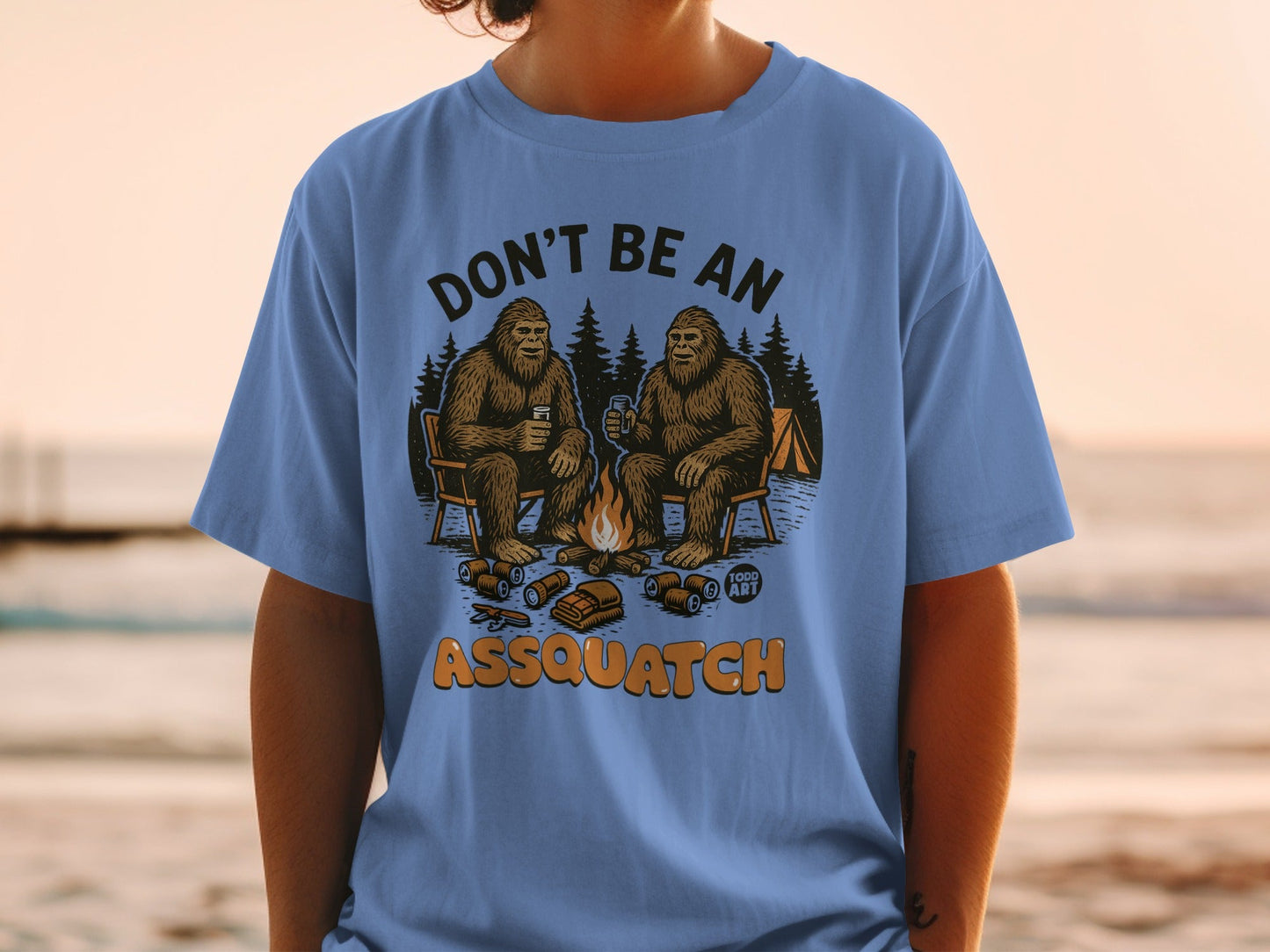 Don't Be An Assquatch Funny Camping T-shirt