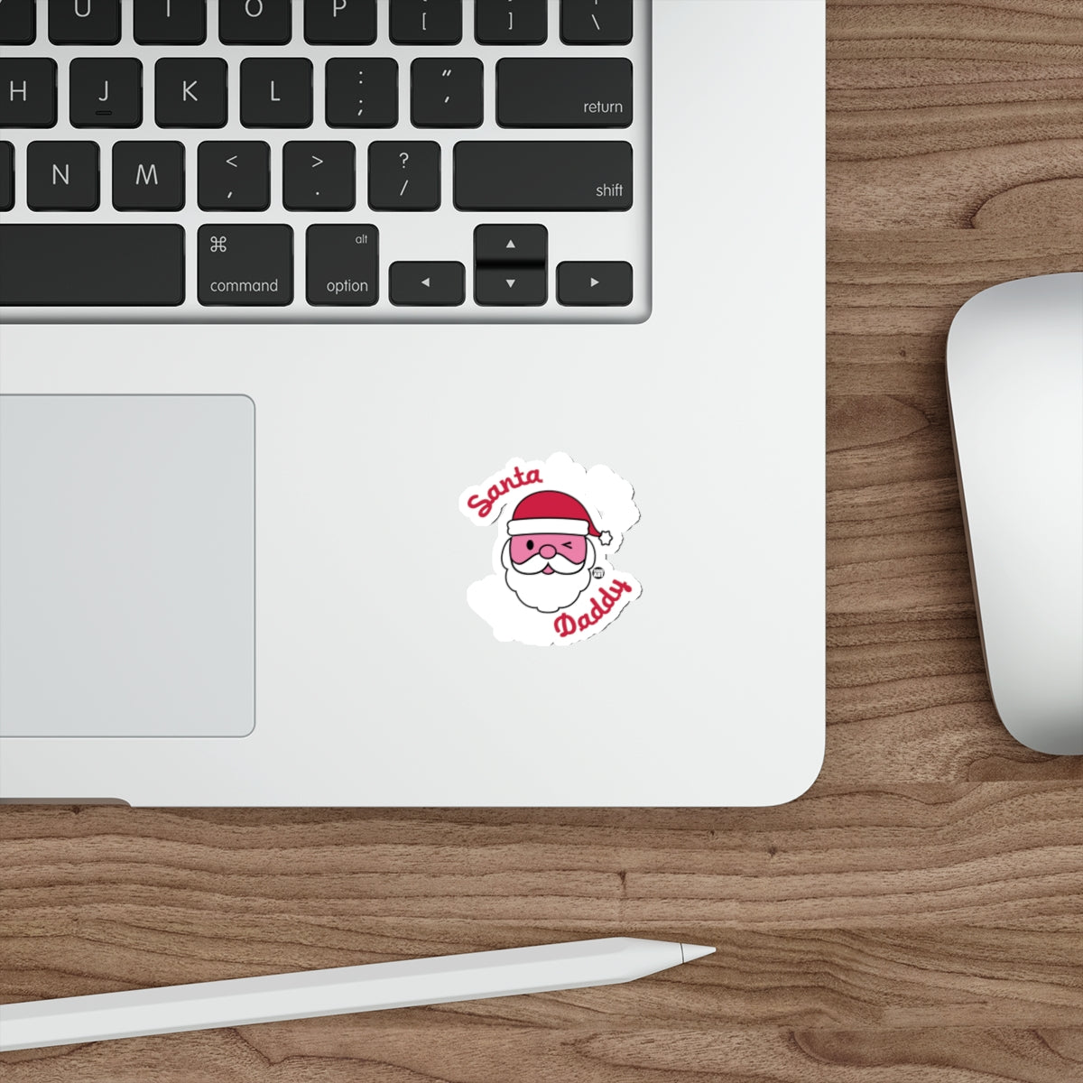 Santa Daddy Laptop Sticker for Holiday Fun