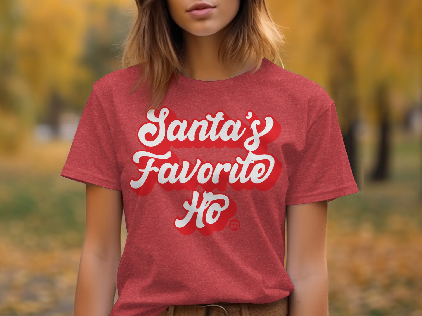 Santa's Favorite Ho Fun Festive Holiday Tee Shirt