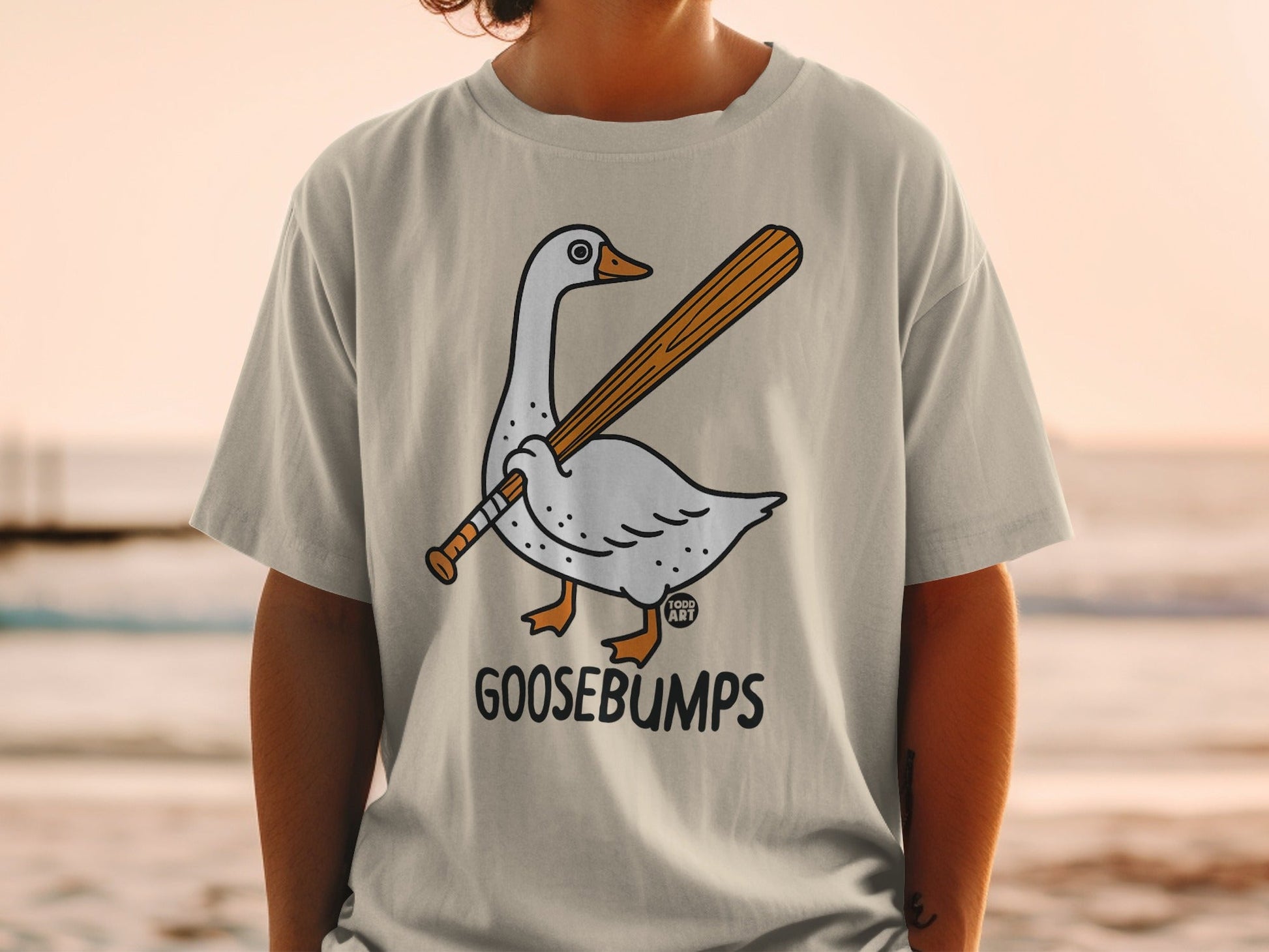 Goosebumps Goose Duck Graphic Tee Shirt