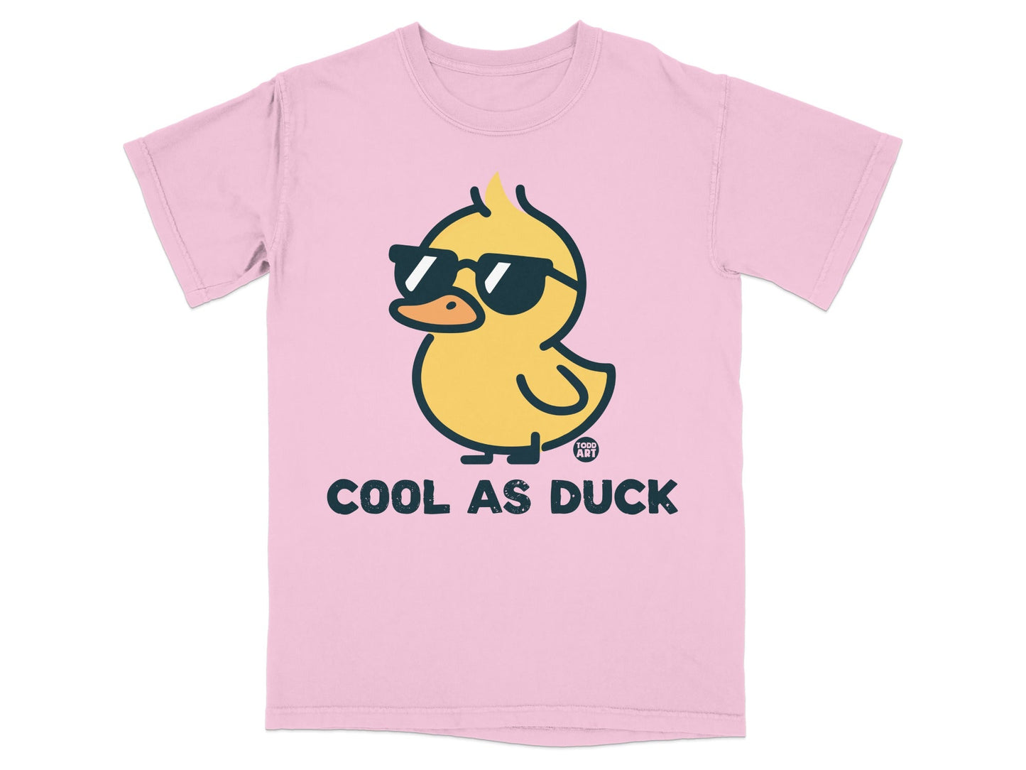 Cool As Duck Graphic Tee with Sunglasses Design
