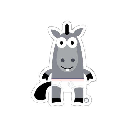Cute Cartoon Horse Character Sticker for Kids