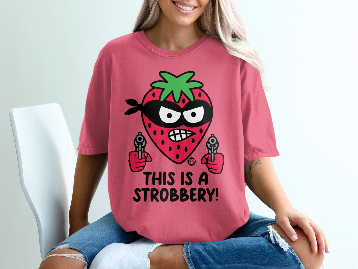 Strawberry Bandit This Is A Strobbery T-Shirt product type