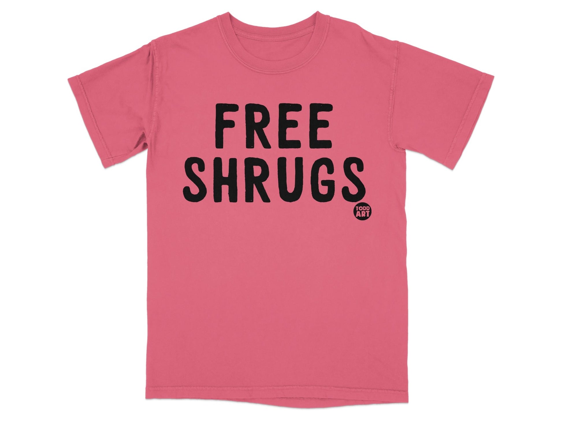 Free Shrugs Graphic Tee Casual Humorous T-shirt