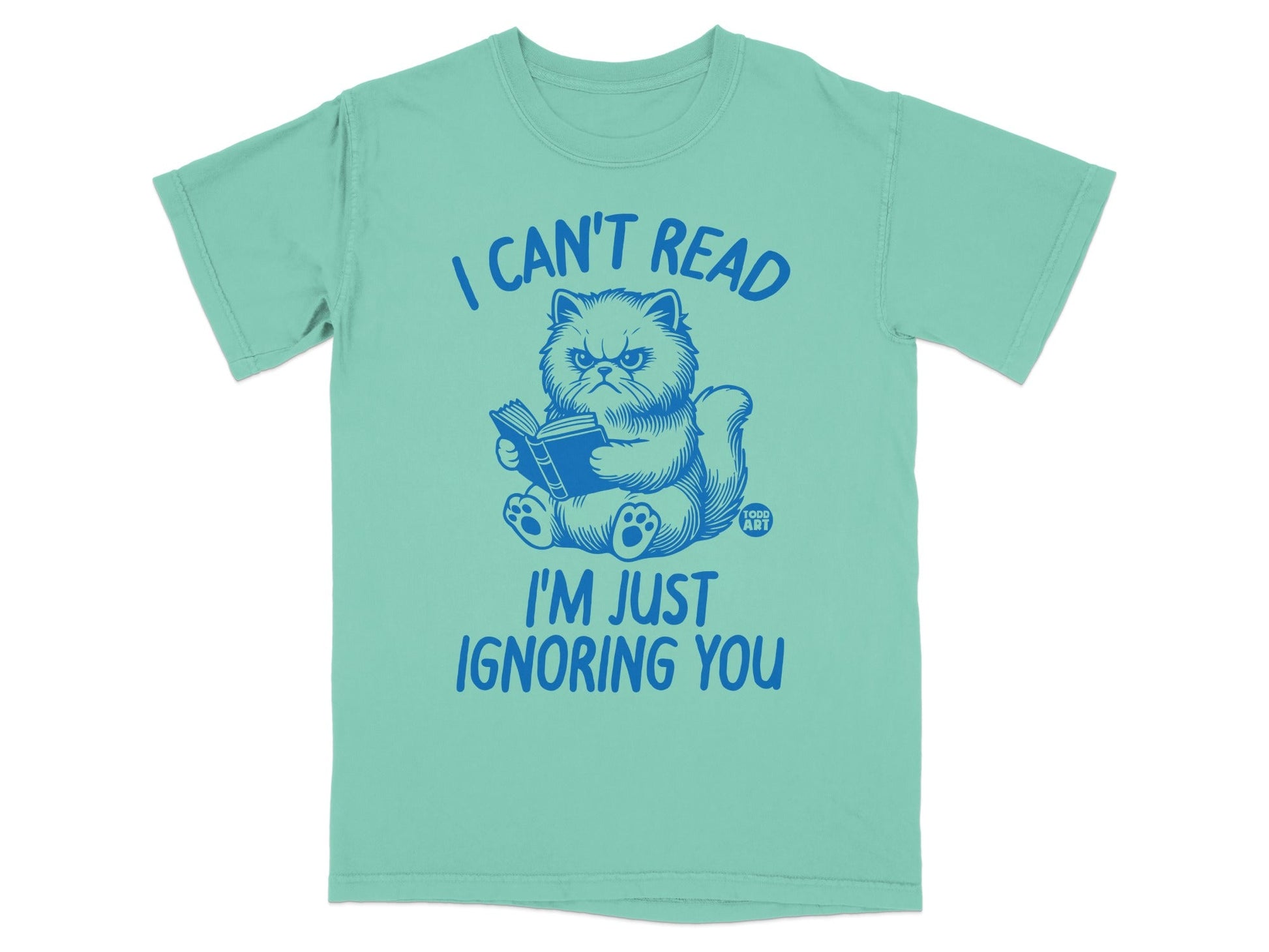 I Can't Read I'm Just Ignoring You Cat T-shirt