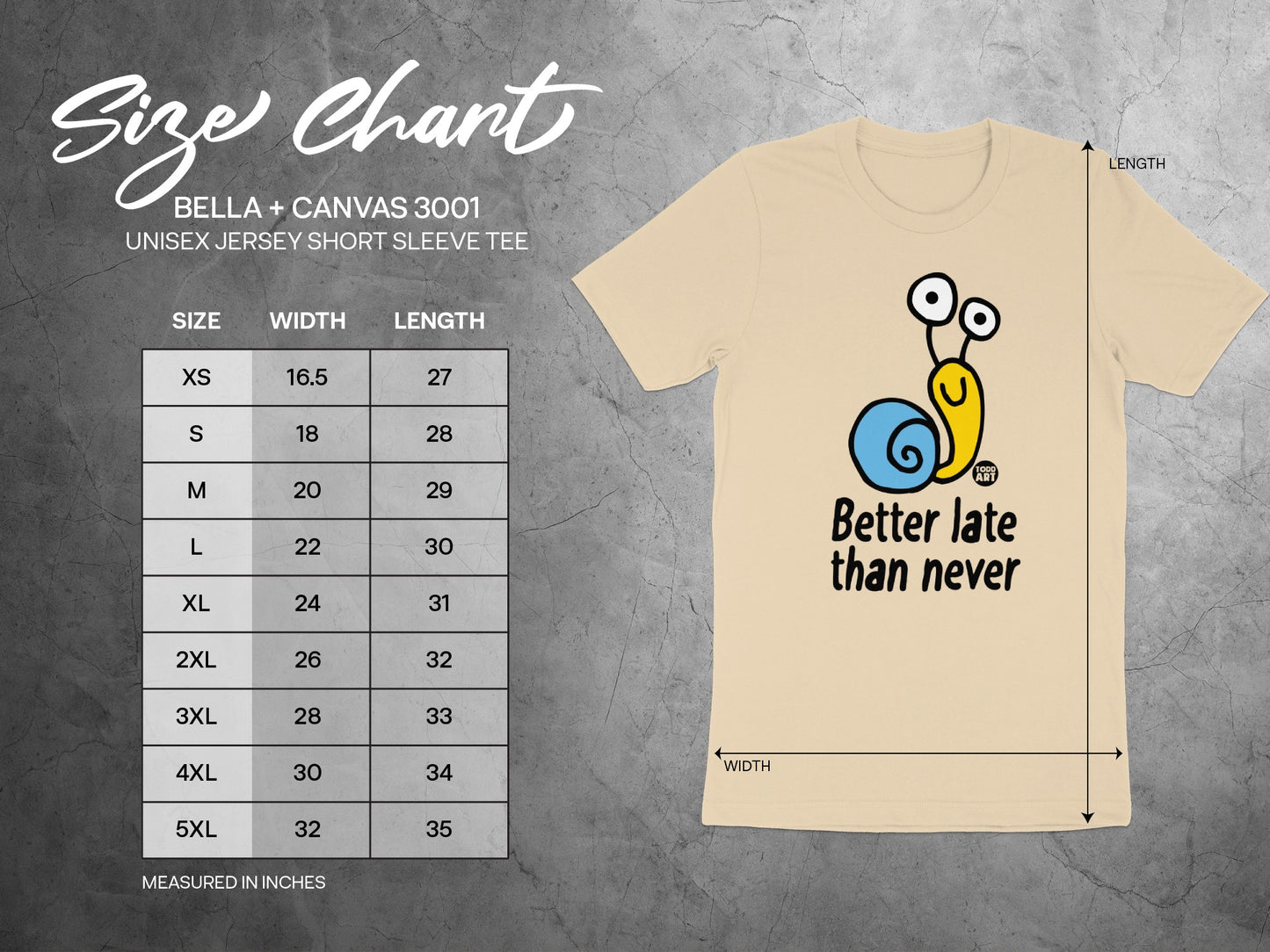 Better Late Than Never Snail Graphic Tee Product