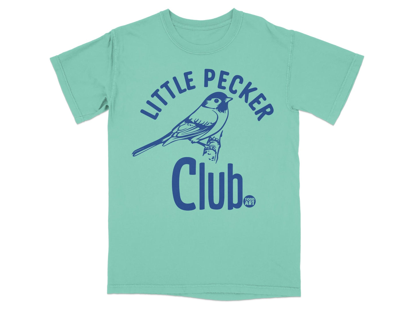 Little Pecker Club Bird Design T-Shirt