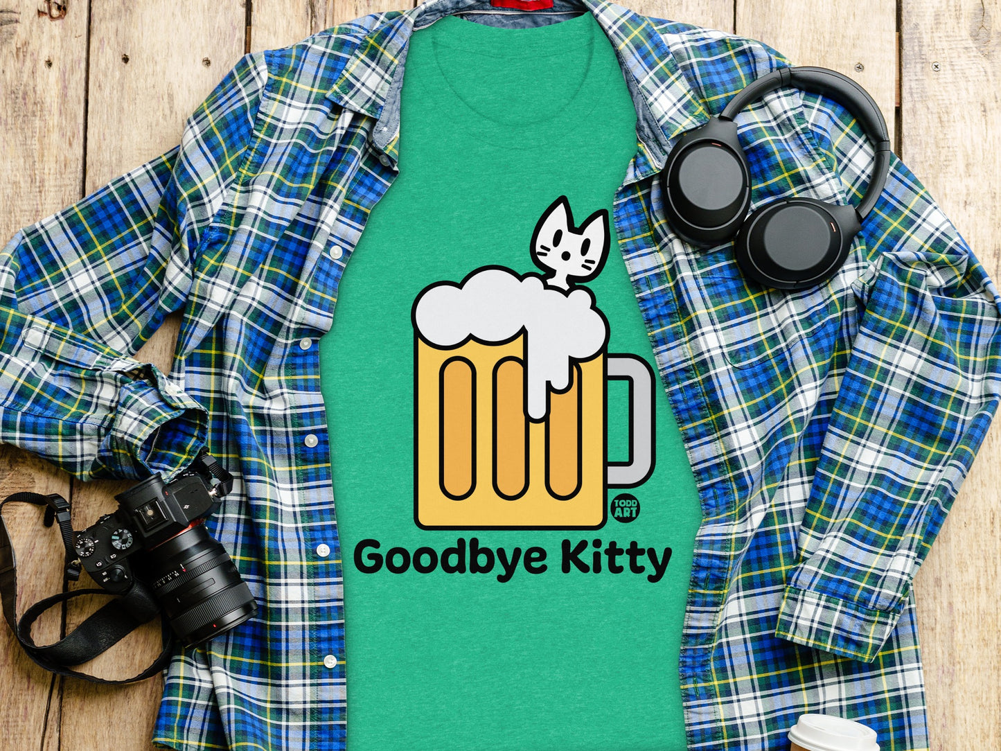 Goodbye Kitty Funny Graphic T-Shirt for Cat Lovers