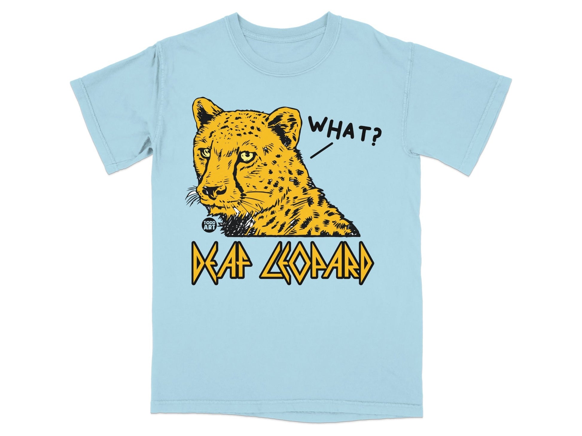 Deaf Leopard What Graphic Tee Shirt