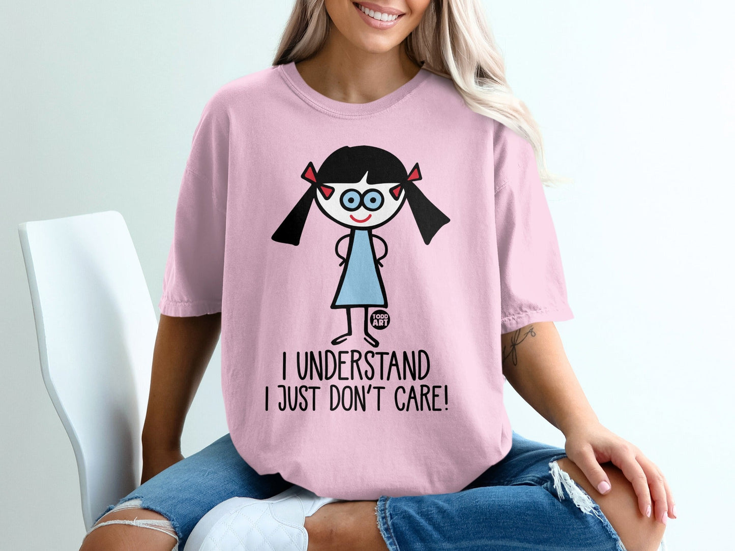 I Understand I Just Don't Care Graphic Tee Shirt