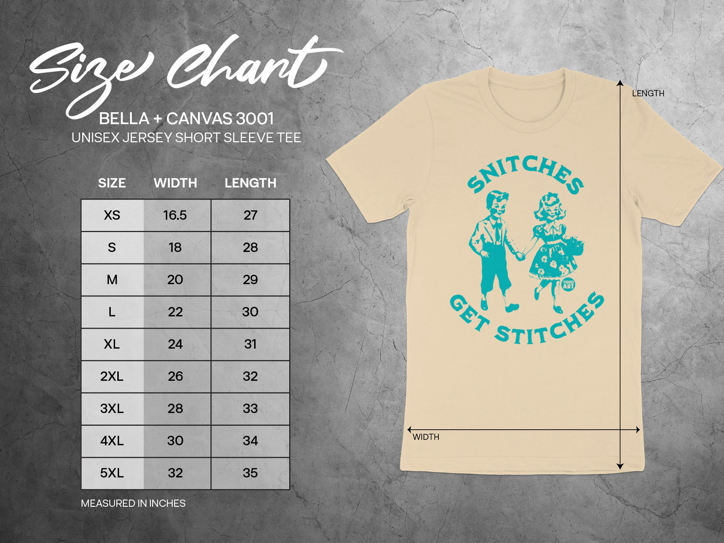 Snitches Get Stitches Unisex Jersey Short Sleeve Tee
