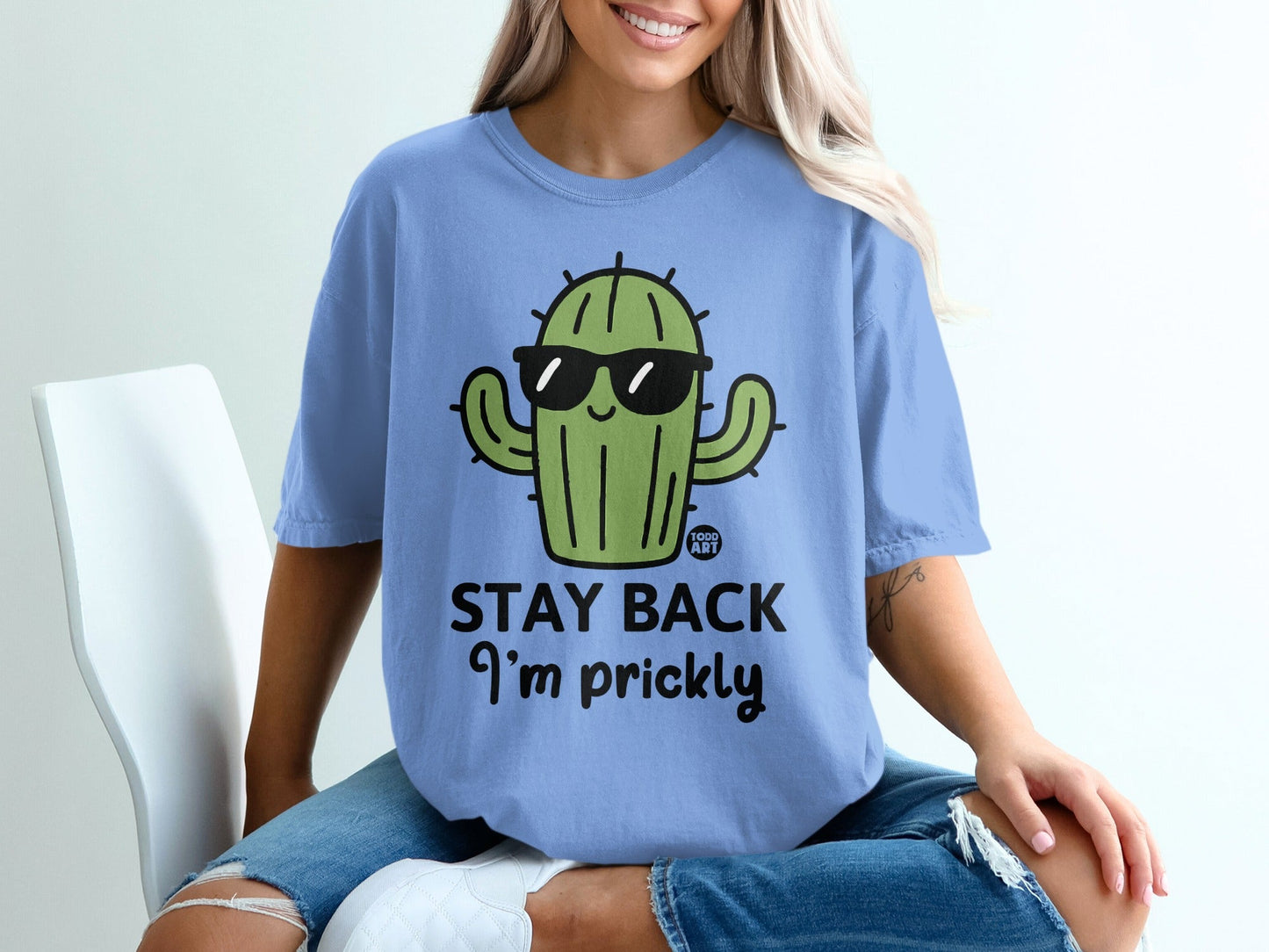 Stay Back I'm Prickly Cactus Graphic T-shirt