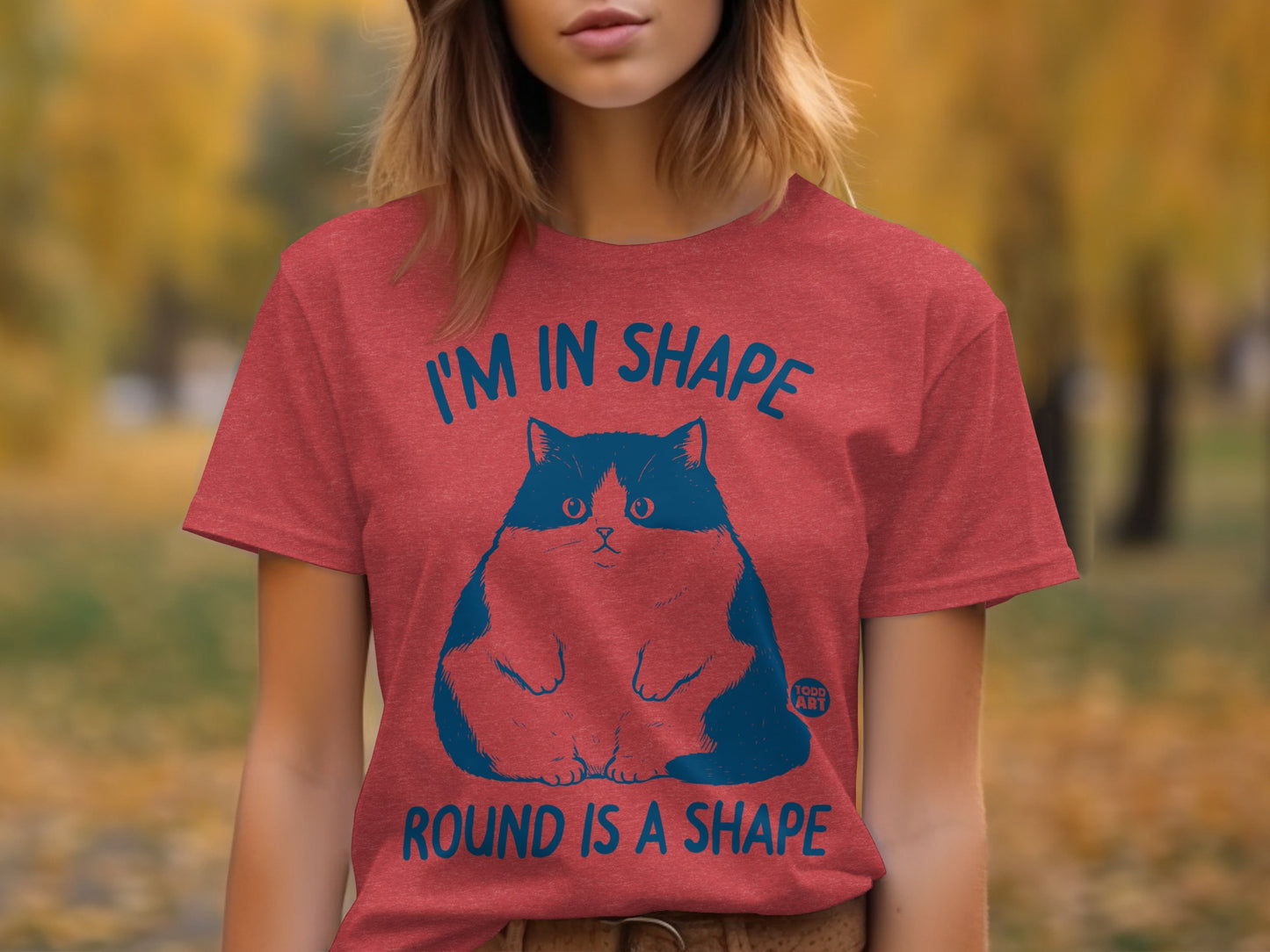 I'm in Shape Round is a Shape Cat Graphic Shirt