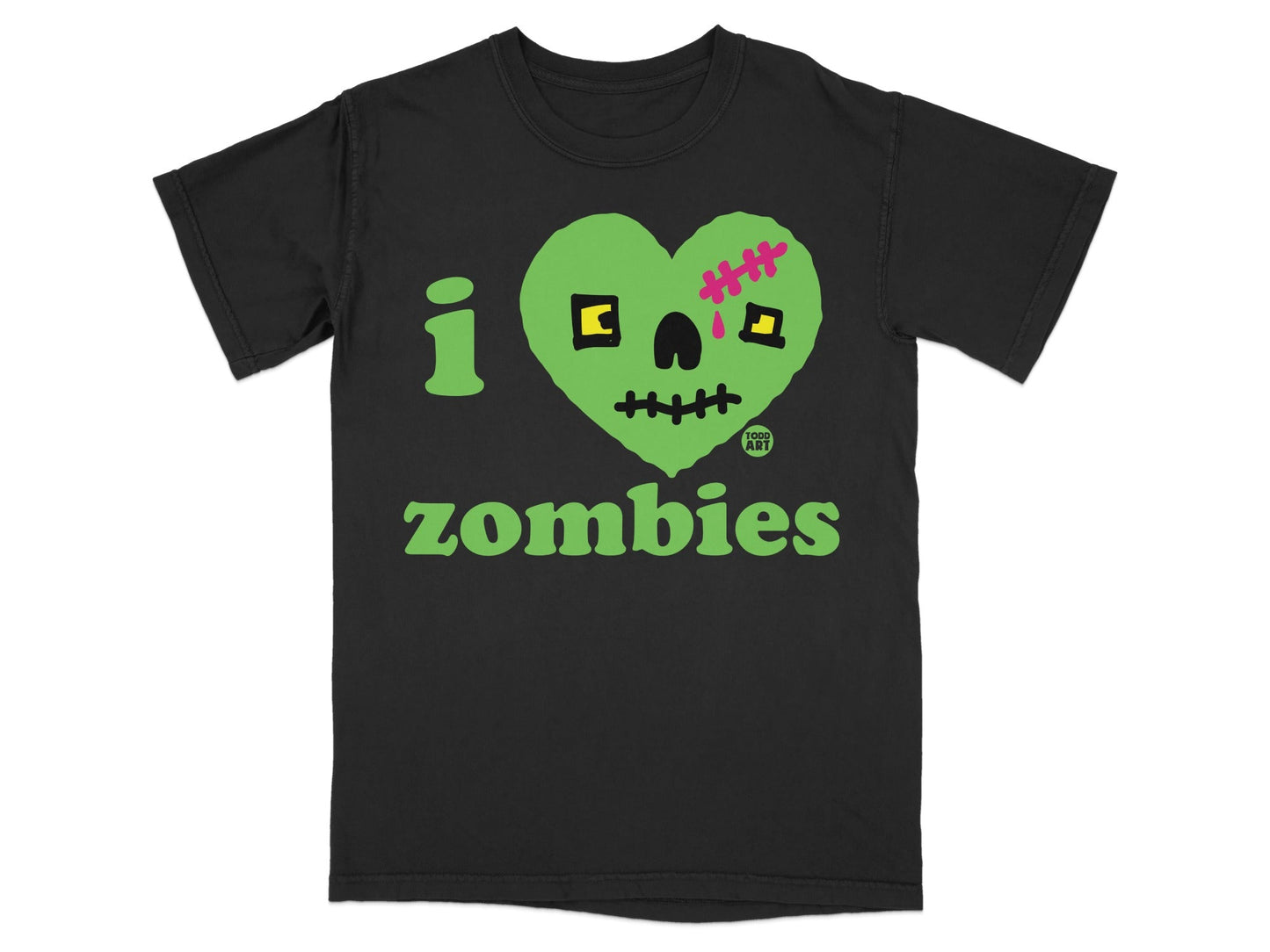 I Heart Zombies Graphic Design Tee Shirt