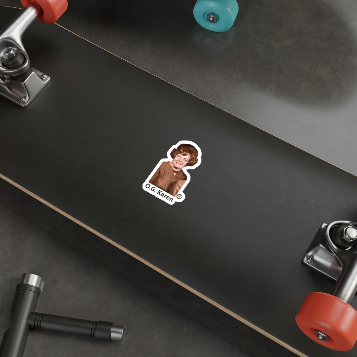 O.G. Karen Sticker for Customizing Your Skateboard