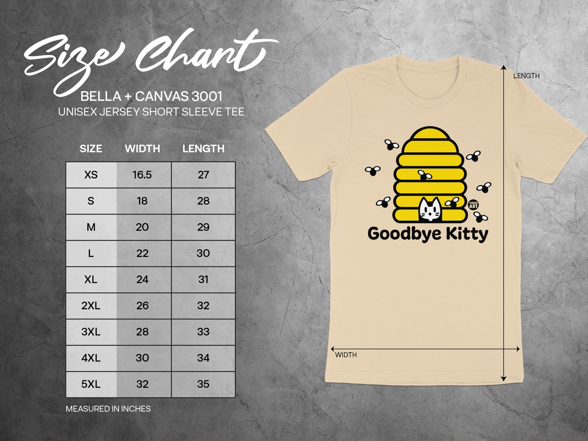 Goodbye Kitty Beehive Graphic Tee