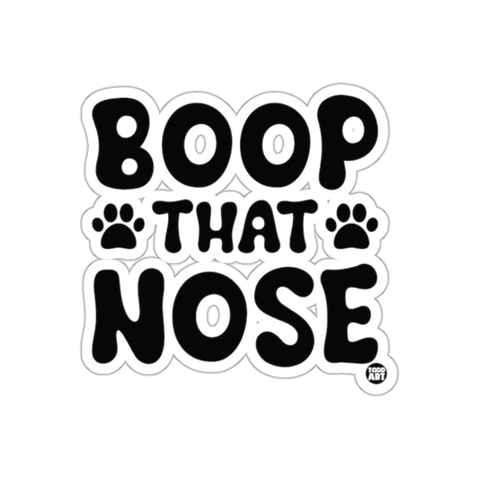 Boop That Nose Cute Animal Lover Sticker Decal
