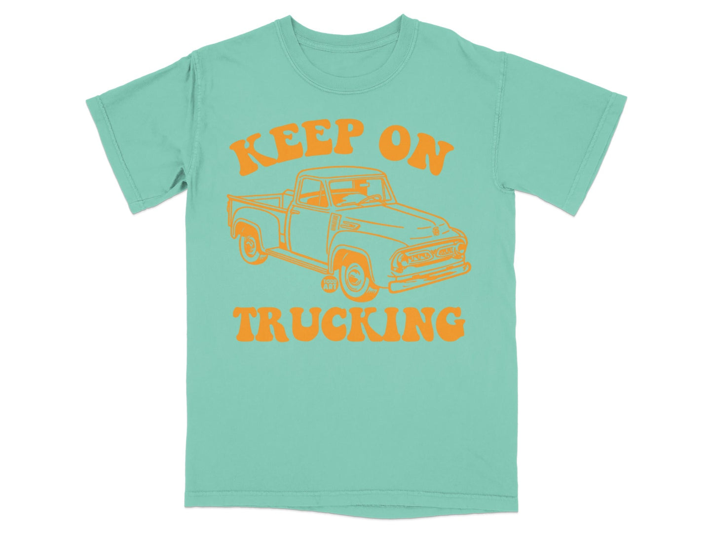 Keep On Trucking Graphic Tee For Vintage Lovers