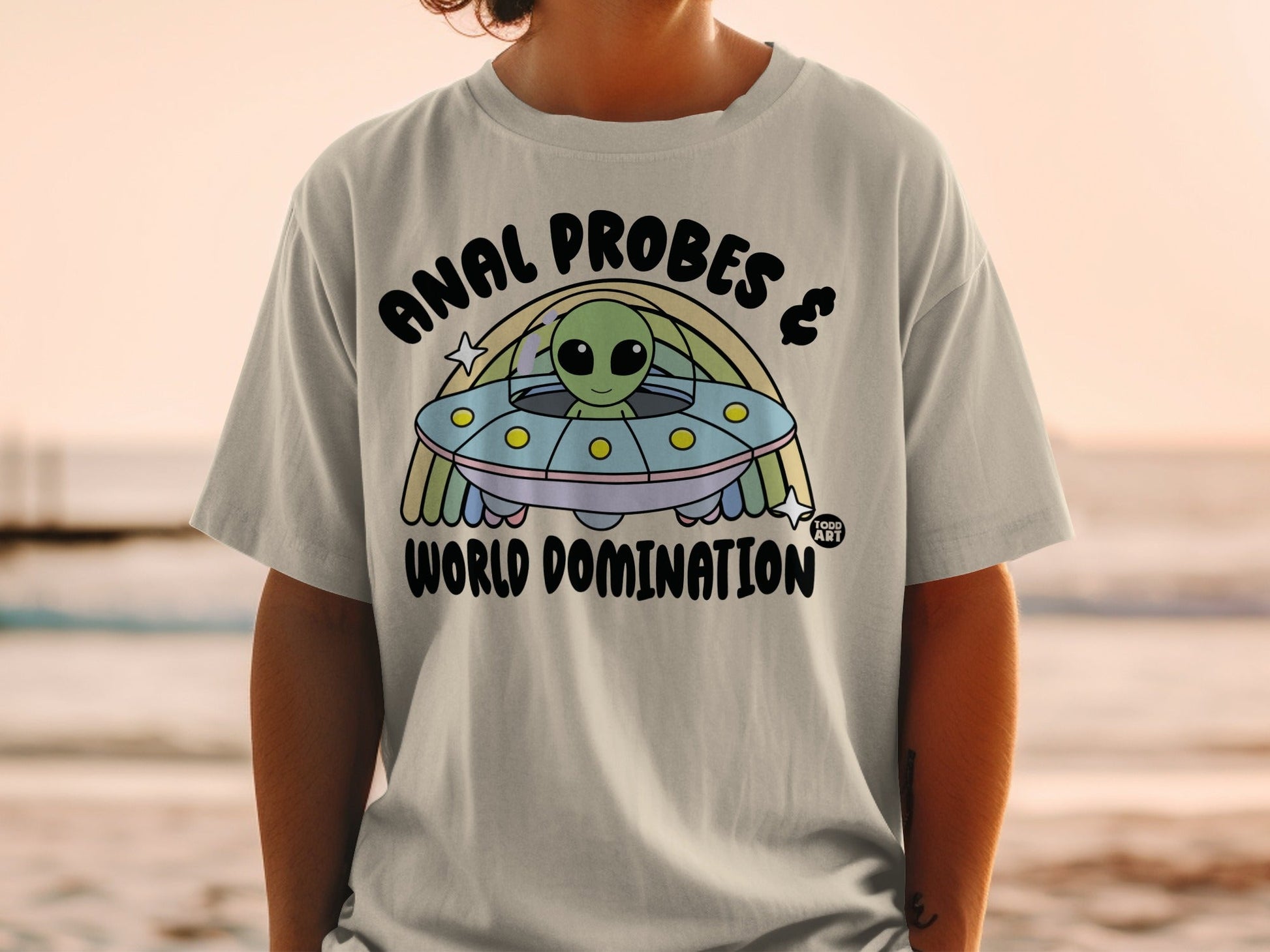 Anal Probes World Domination UFO T-shirt