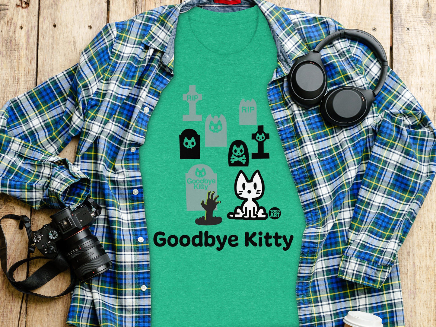 Goodbye Kitty Tee Adorable Cat Design Shirt
