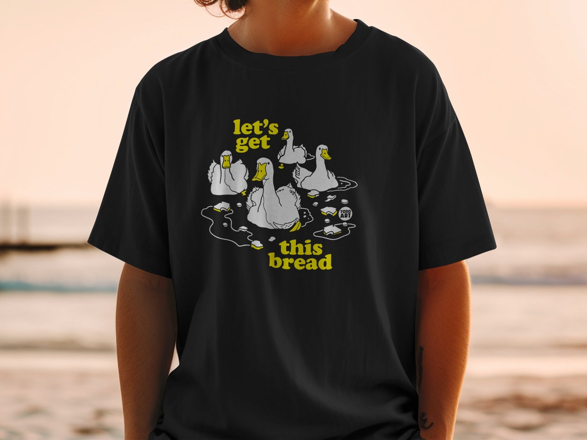 Funny Let's Get This Bread Duck T-Shirt