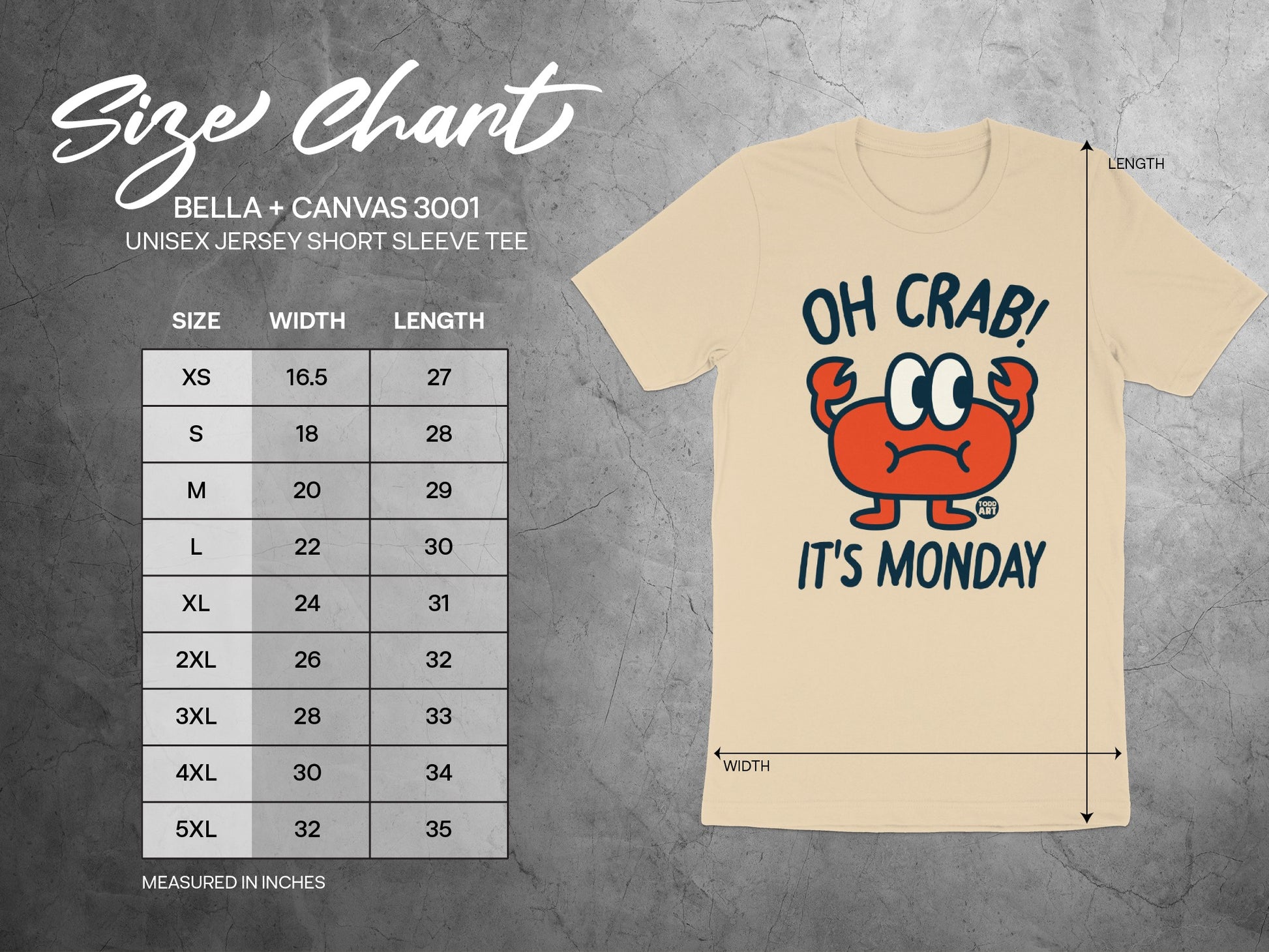 Oh Crab It's Monday Unisex Jersey Short Sleeve Tee product