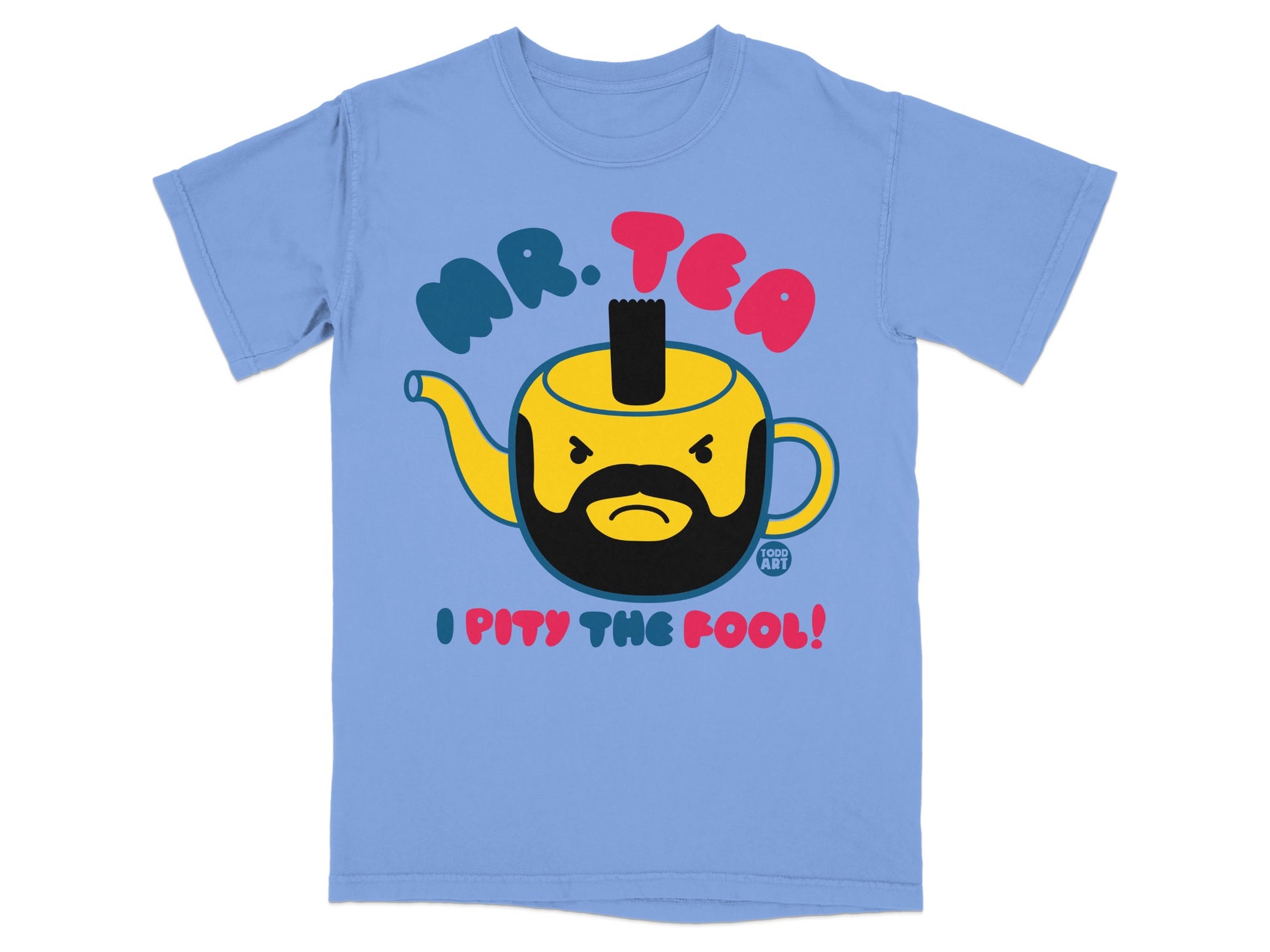 MR. TEA I PITY THE FOOL Angry Teapot Light Blue product type