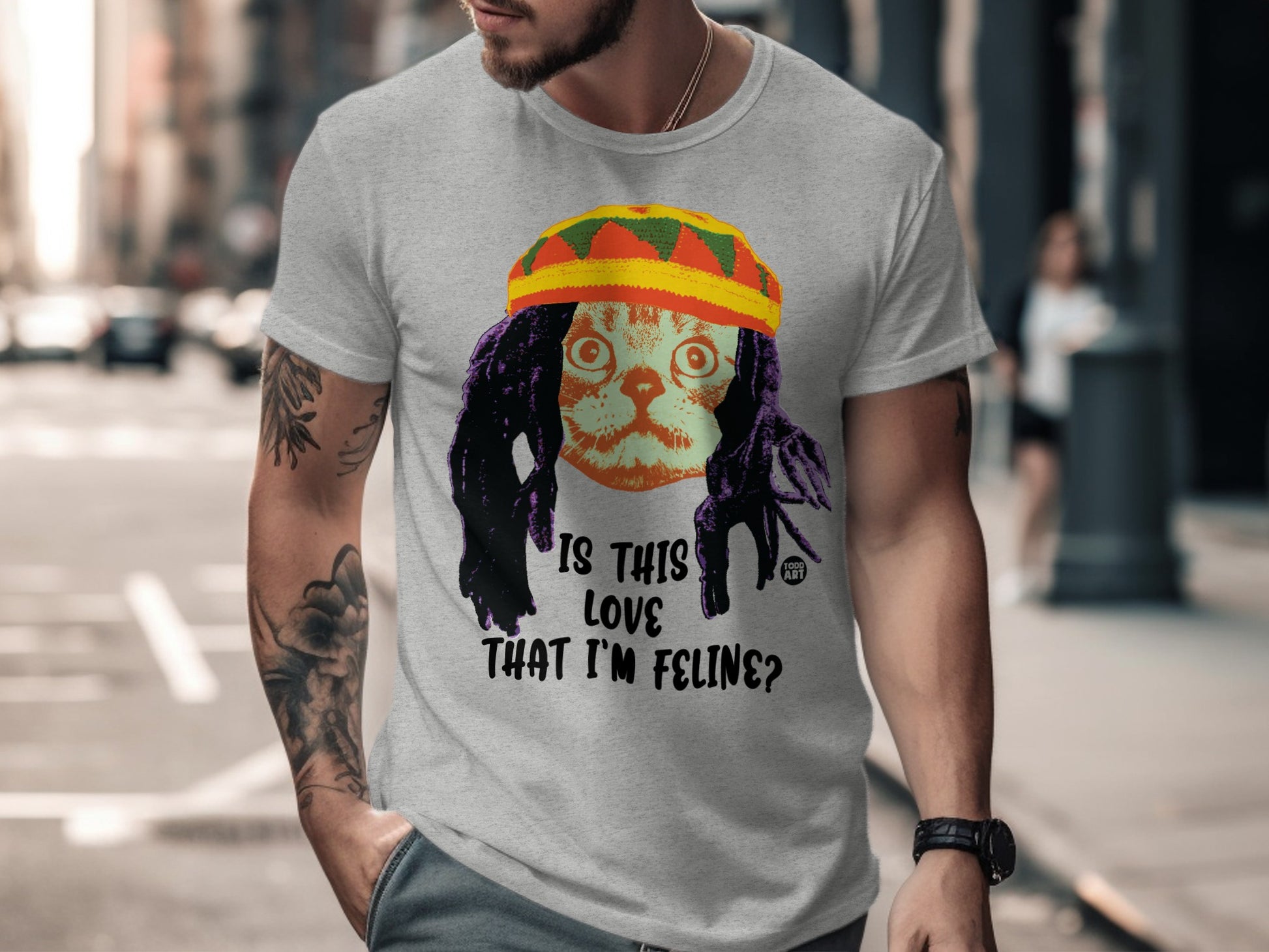 Is This Love That I'm Feline Funny Cat T-Shirt