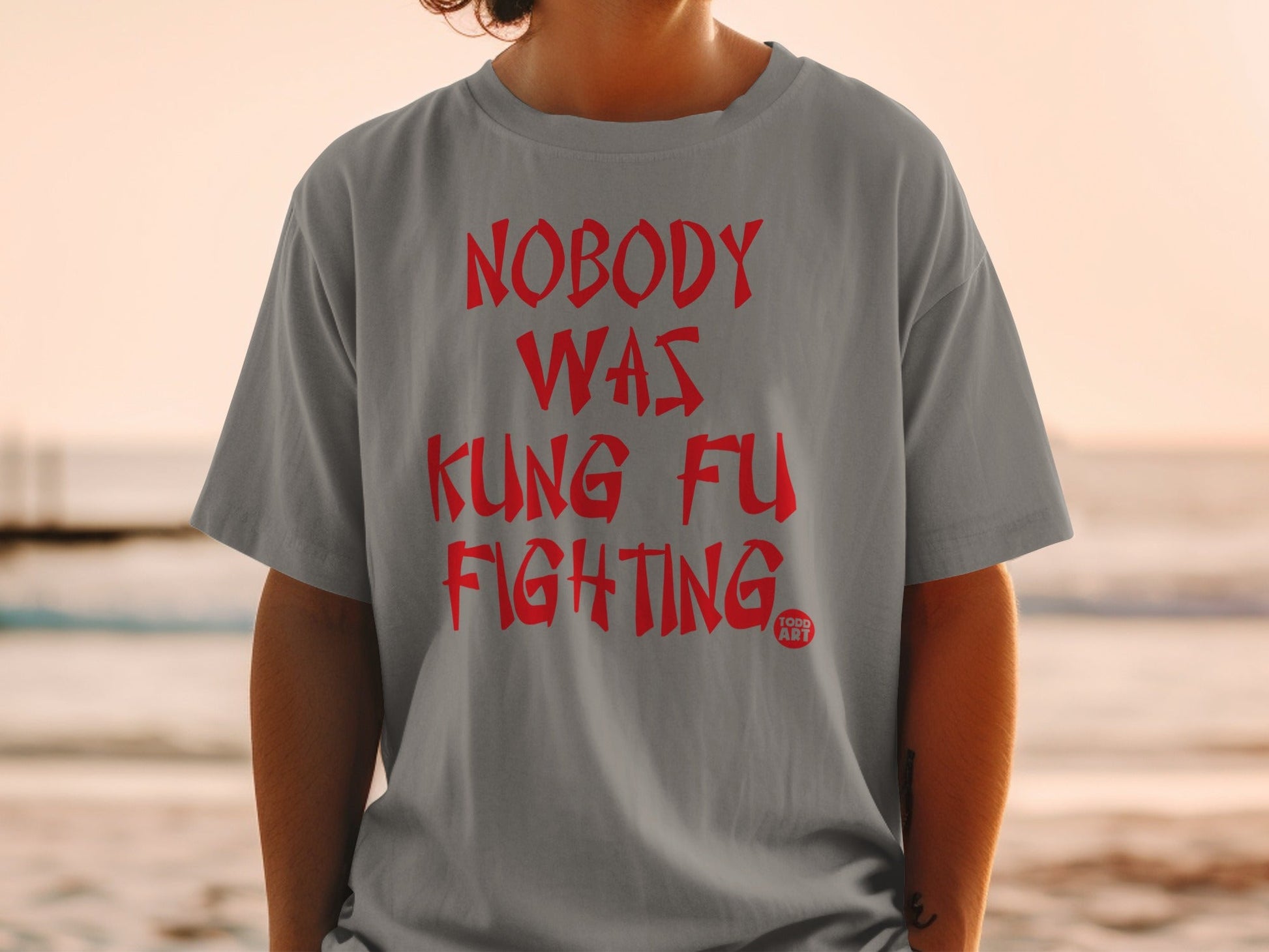 Nobody Was Kung Fu Fighting Statement T-Shirt