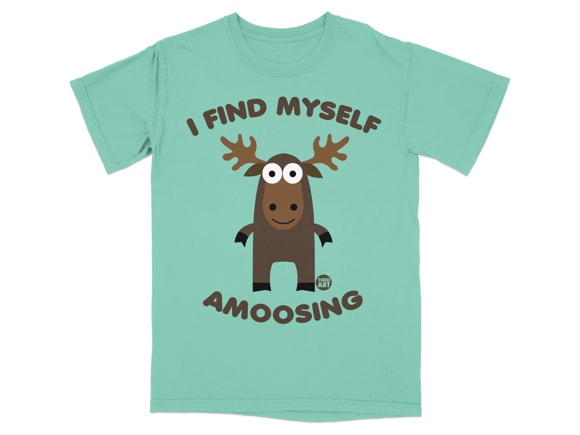 I Find Myself Amoosing with Cute Moose Graphic T-Shirt