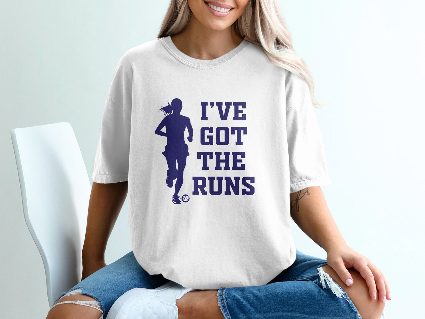 I'VE GOT THE RUNS Runner Silhouette Crewneck product type