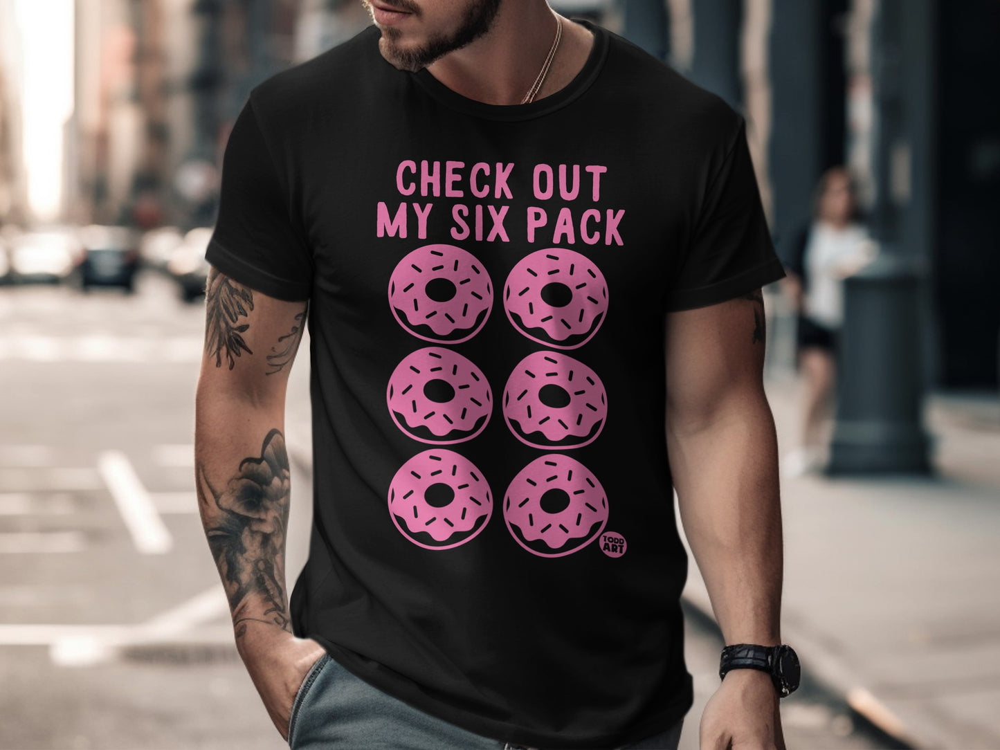 Check Out My Six Pack Donuts Graphic Tee