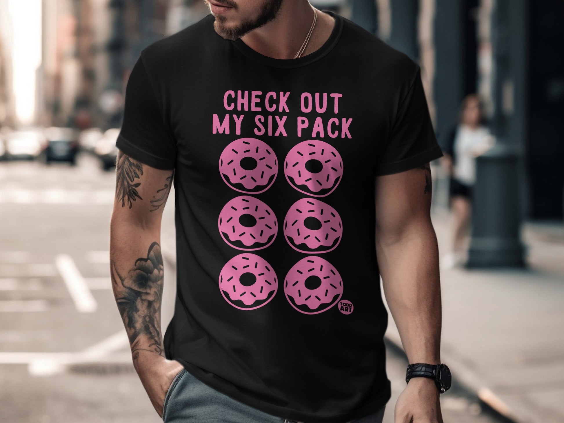 Check Out My Six Pack Donuts Graphic Tee