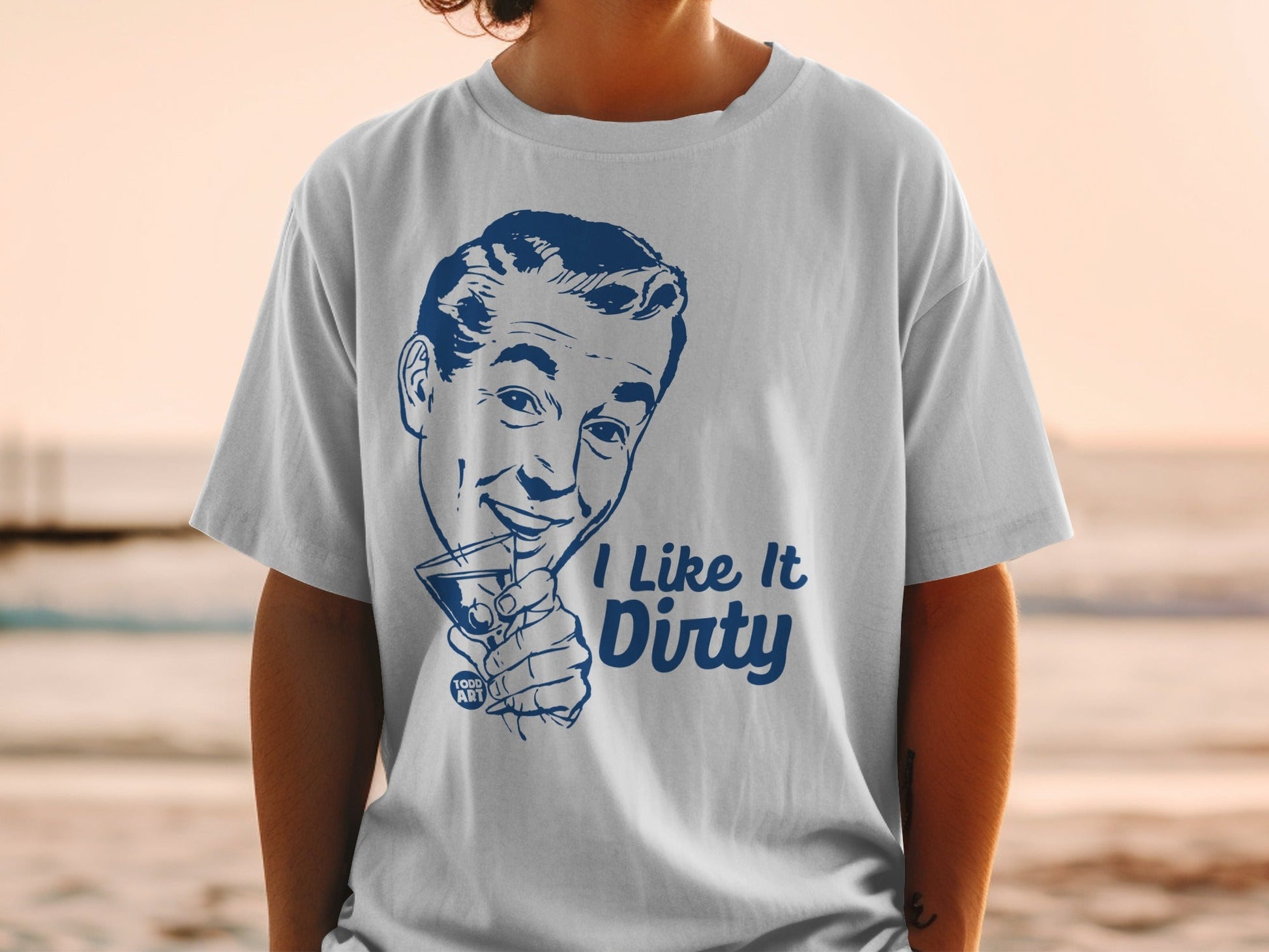 I Like It Dirty Graphic Vintage Look T-Shirt