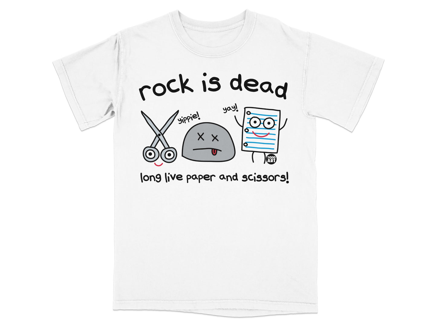 Rock is Dead Long Live Paper And Scissors product type