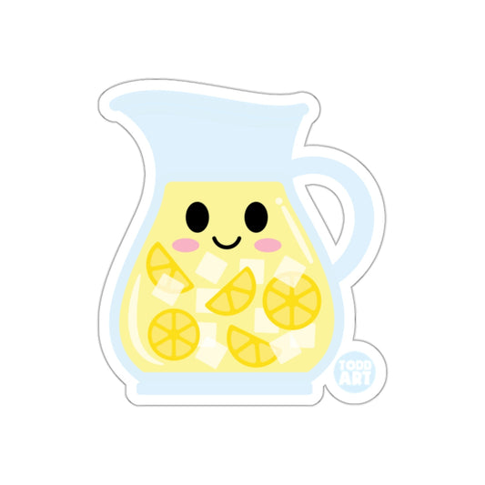 Cute Smiling Lemonade Pitcher Cartoon Sticker
