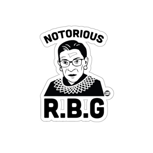 Notorious RBG Black And White Iconic Portrait sticker