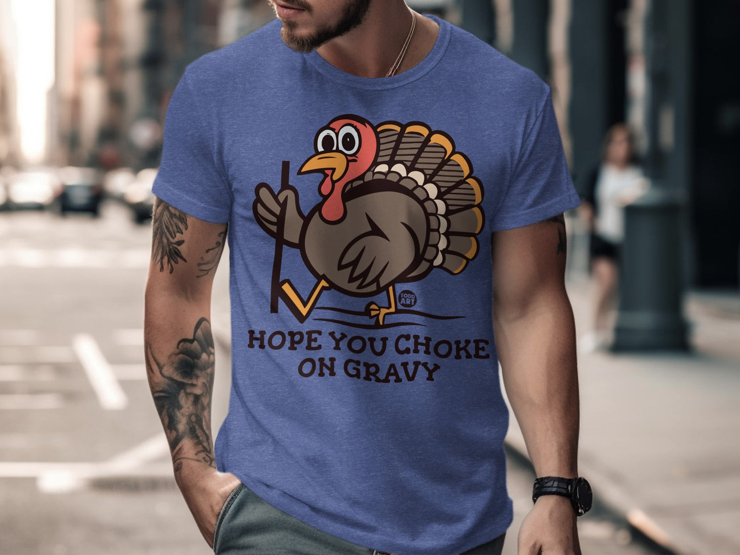 Hope You Choke On Gravy Funny Thanksgiving Tee