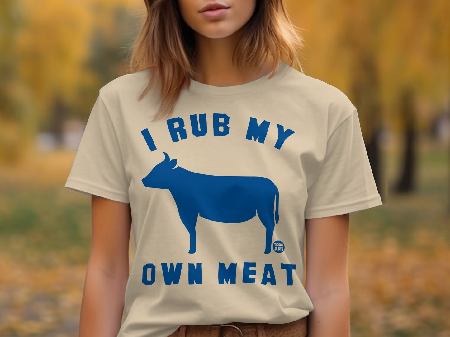 I Rub My Own Meat Funny Graphic Tee for BBQ Enthusiasts