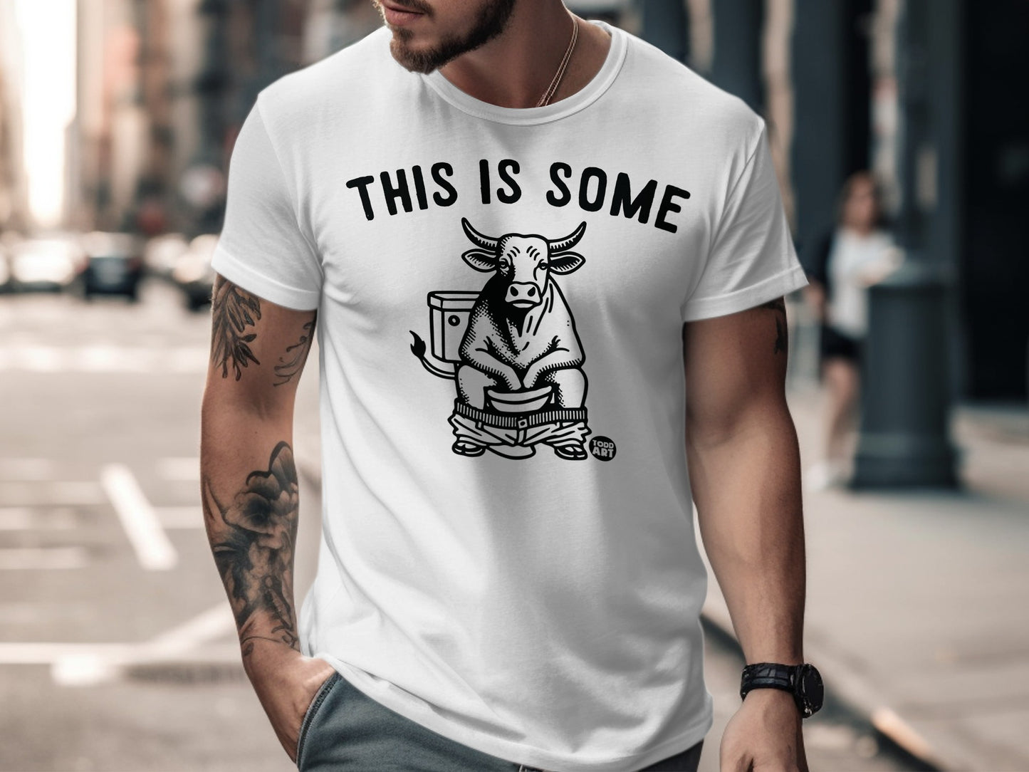 This is Some BS Bull Design Funny T-Shirt
