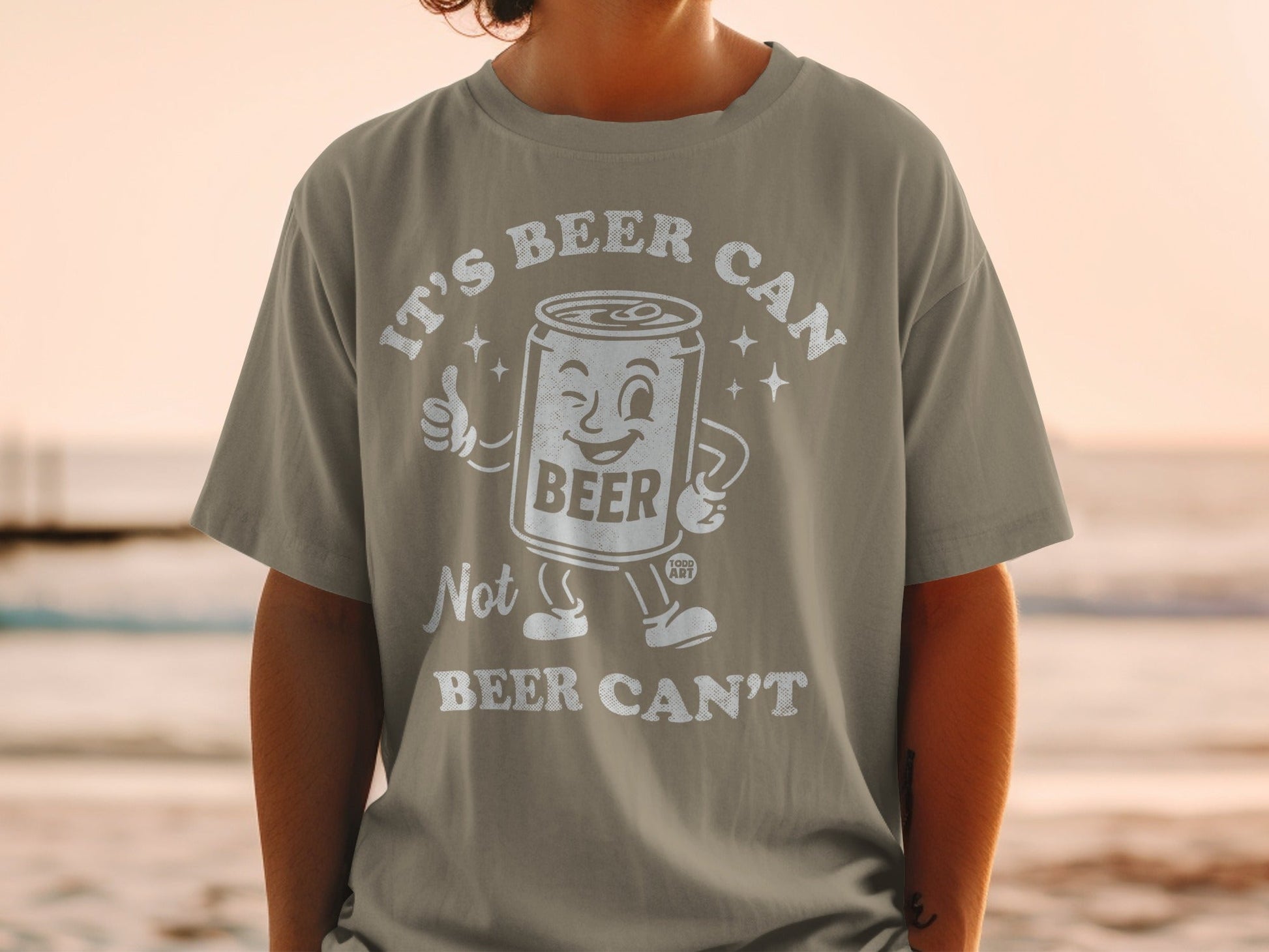 It's Beer Can Not Beer Can't Printed T-shirt